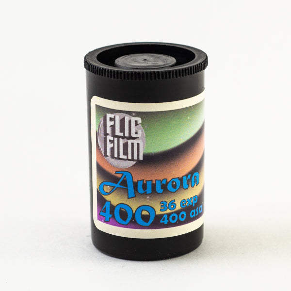 FlicFilm Aurora 400 35mm film box