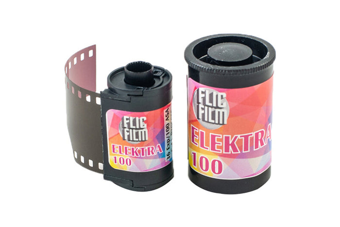 FlicFilm Elektra 100 35mm film box