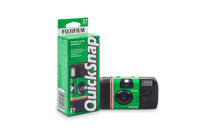 Fujifilm QuickSnap single-use 35mm camera packaging