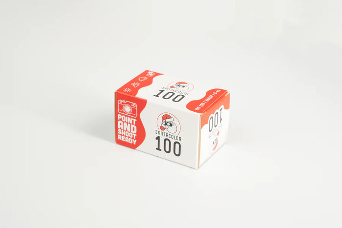 Santacolor 100 35mm film cartridge and box