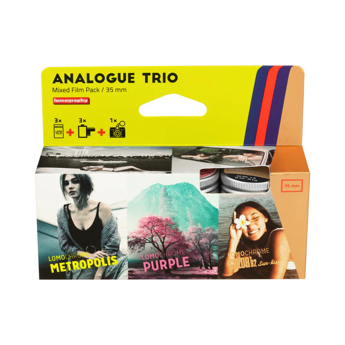 Lomochrome Analogue Trio 35mm film box