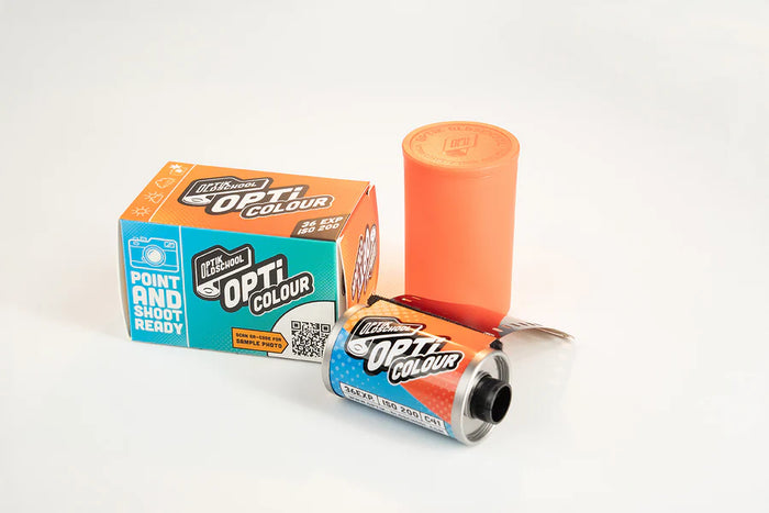 Opticolor 200 35mm film cartridge and box